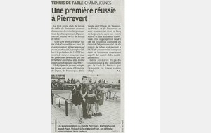 UNE PREMIERE REUSSIE A PIERREVERT